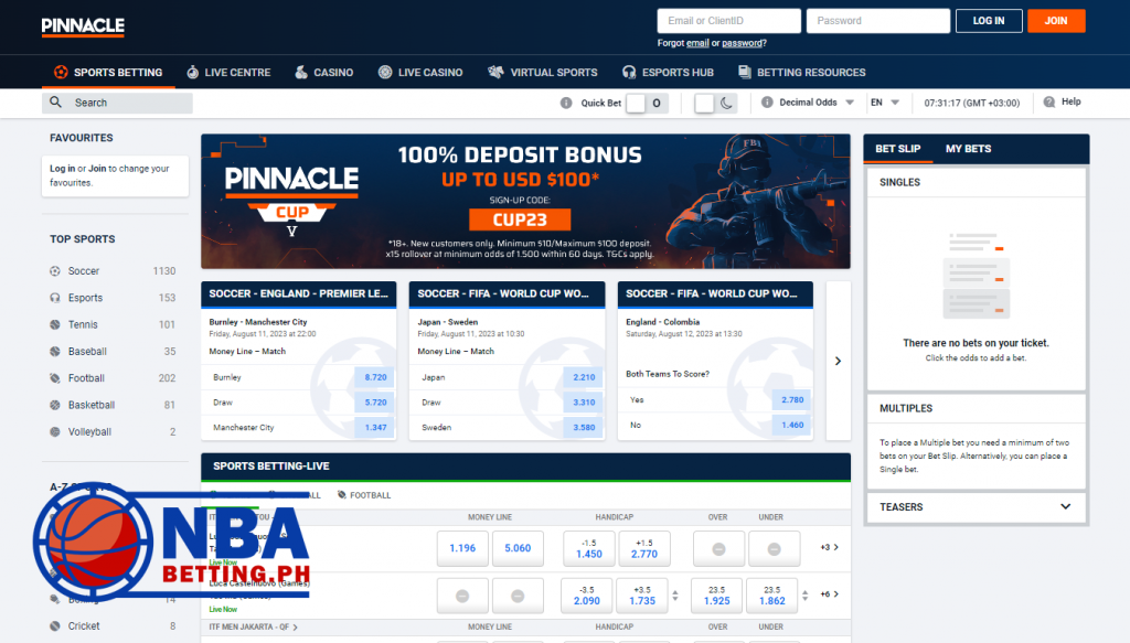 Sports Betting at Pinnacle Philippines